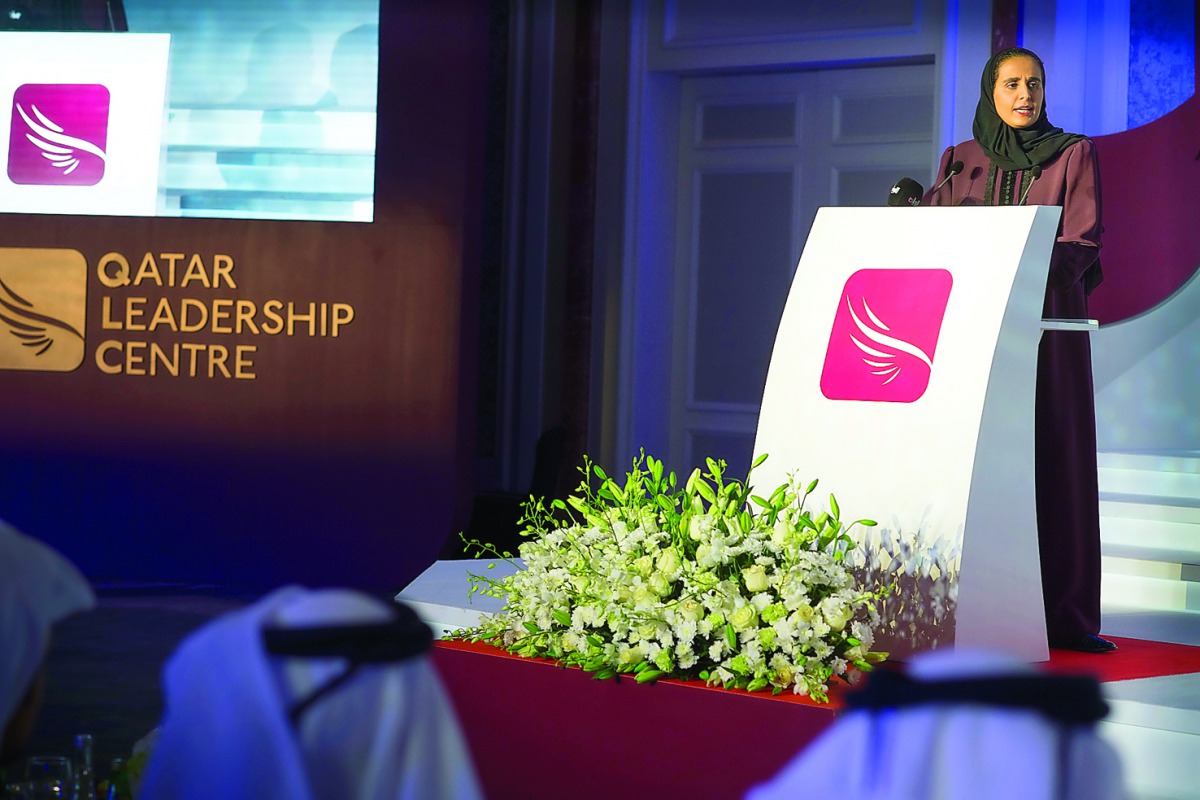H E Sheikha Al Mayassa bint Hamad bin Khalifa Al Thani at the function yesterday.