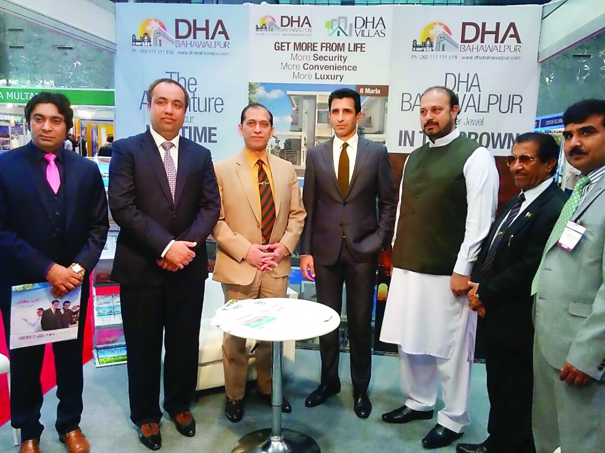 Members of the Pakistan Pavilion at the Cityscape Qatar 2017.