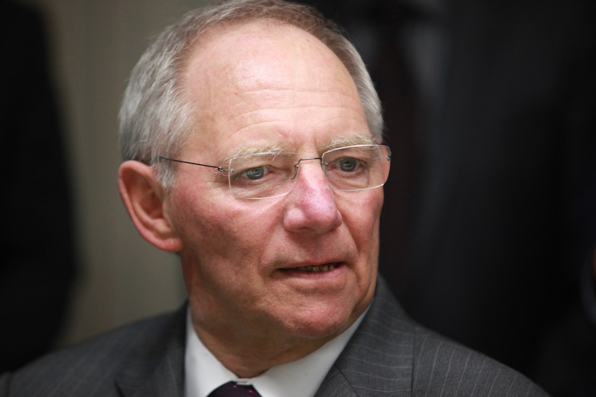 Finance Minister Wolfgang Schaeuble