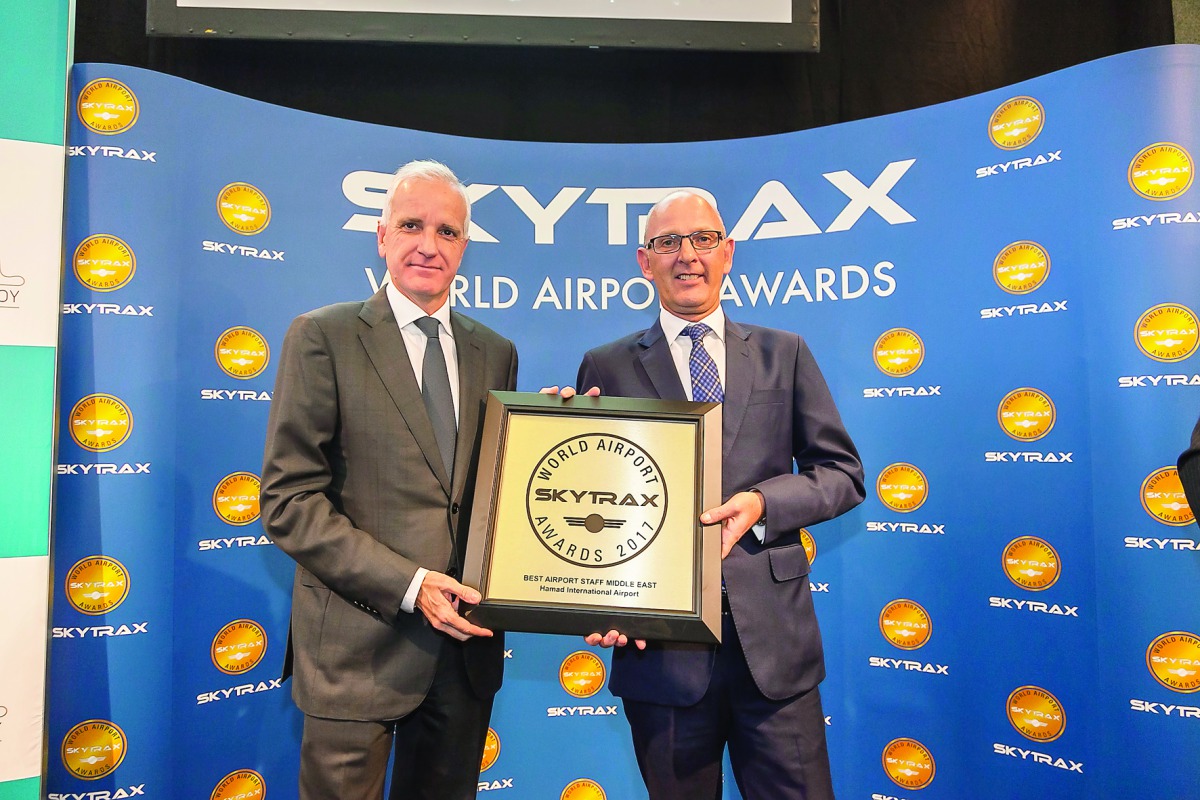 Officials with the award.