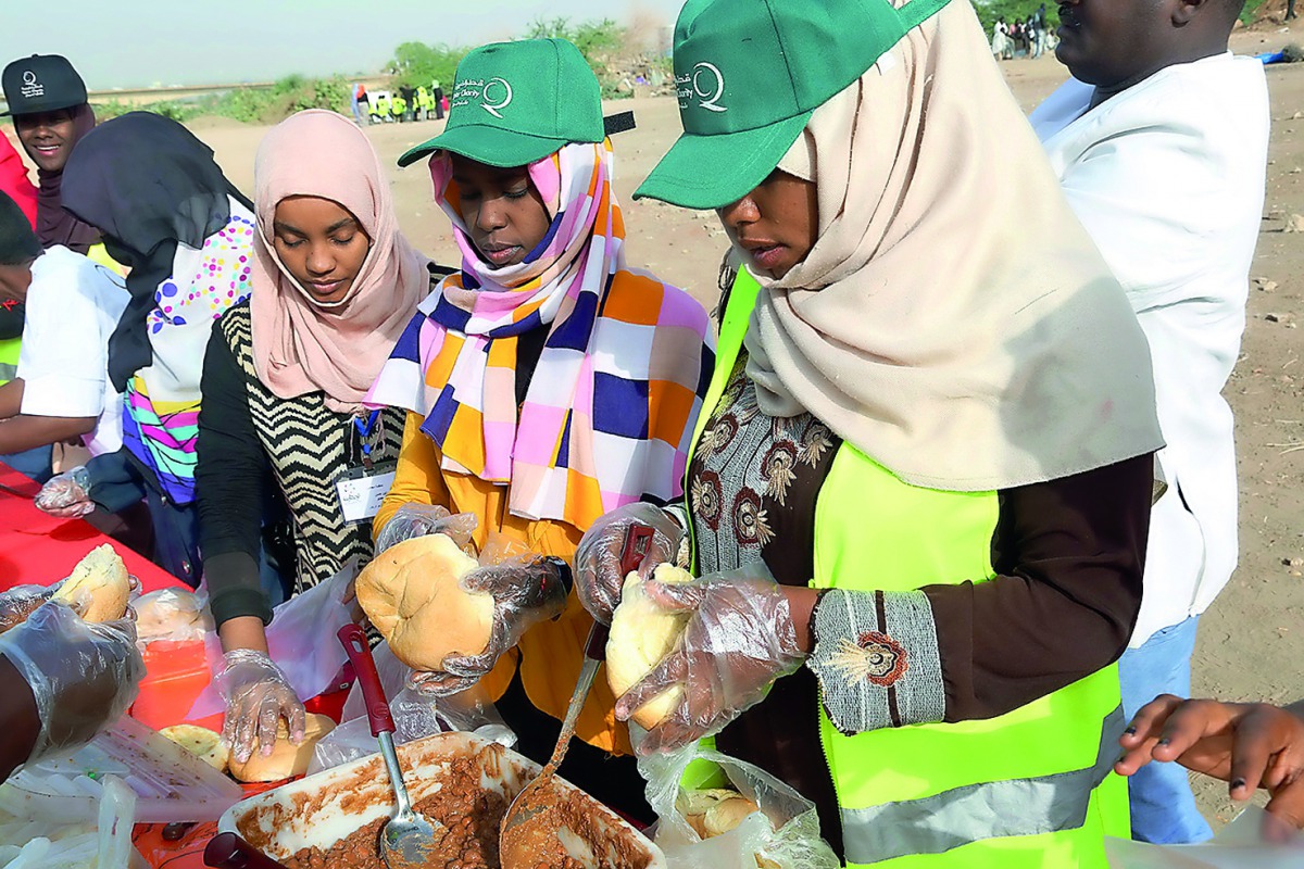 Food being prepared as part of the project.