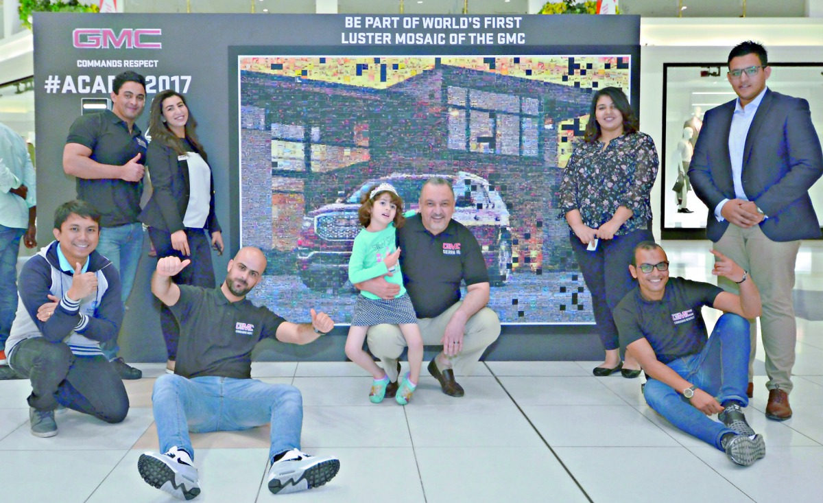 It will be the first time that a mosaic of a GMC vehicle will be put together with the public's help. 