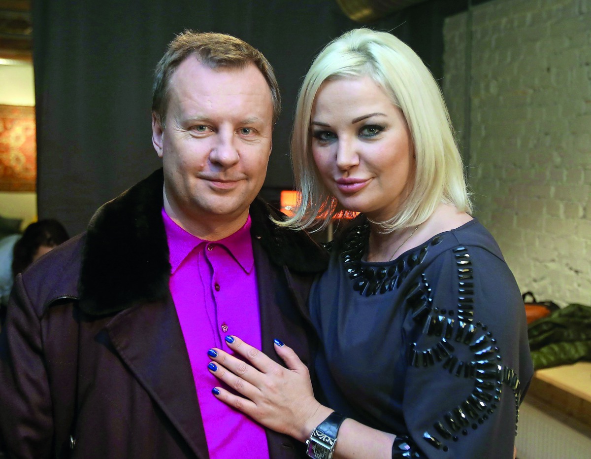 A file photo of Denis Voronenkov and his wife Maria Maksakova.