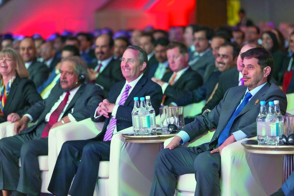 The Prime Minister at the Qatar-UK Business and Investment Forum in London yesterday.