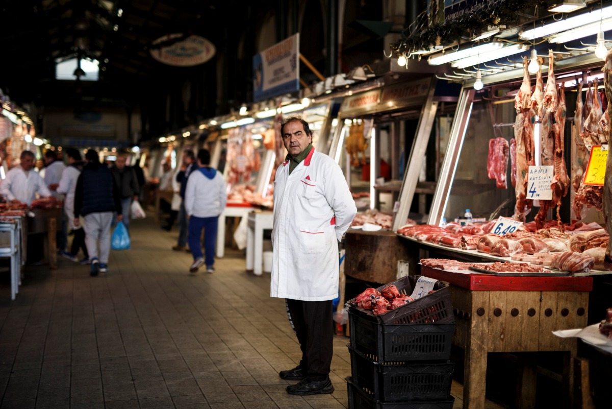 REPRESENTATIVE IMAGE: A butcher waits for clients inside the main meat market of Athens, Greece, February 17, 2017 (REUTERS / Alkis Konstantinidis) 