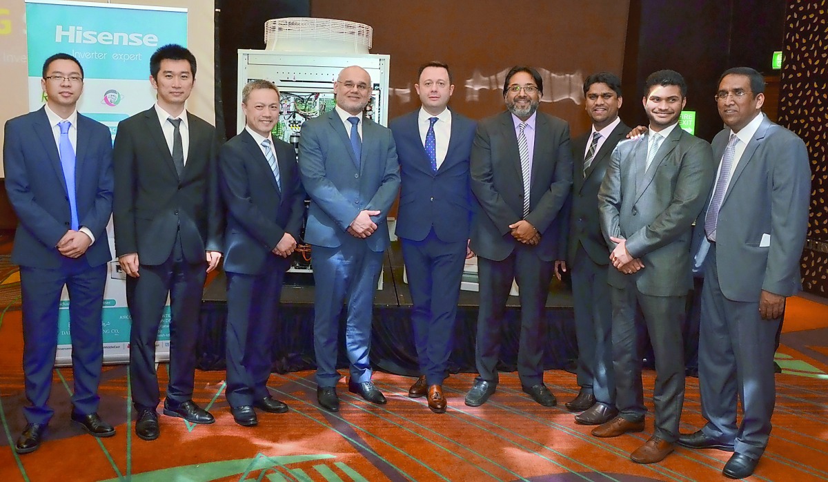 Hisense and Darwish Trading Company officials mark the foray of the global electronics giant into the Qatari market.