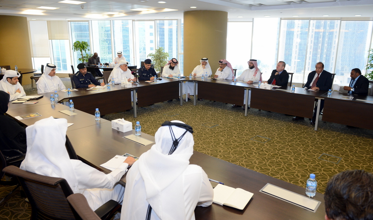 Officials at the first meeting of National Trafic Safety Committee.