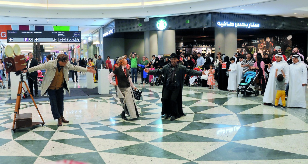 Entertainment activities held at the Mall of Qatar as part of Spring Festival yesterday. Pic: Kammutty VP / The Peninsula