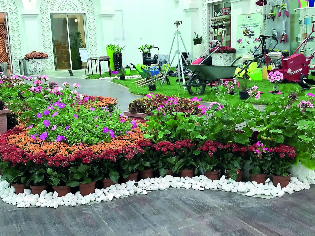 The garden tools exhibition at Education City’s Recreation Center.  

