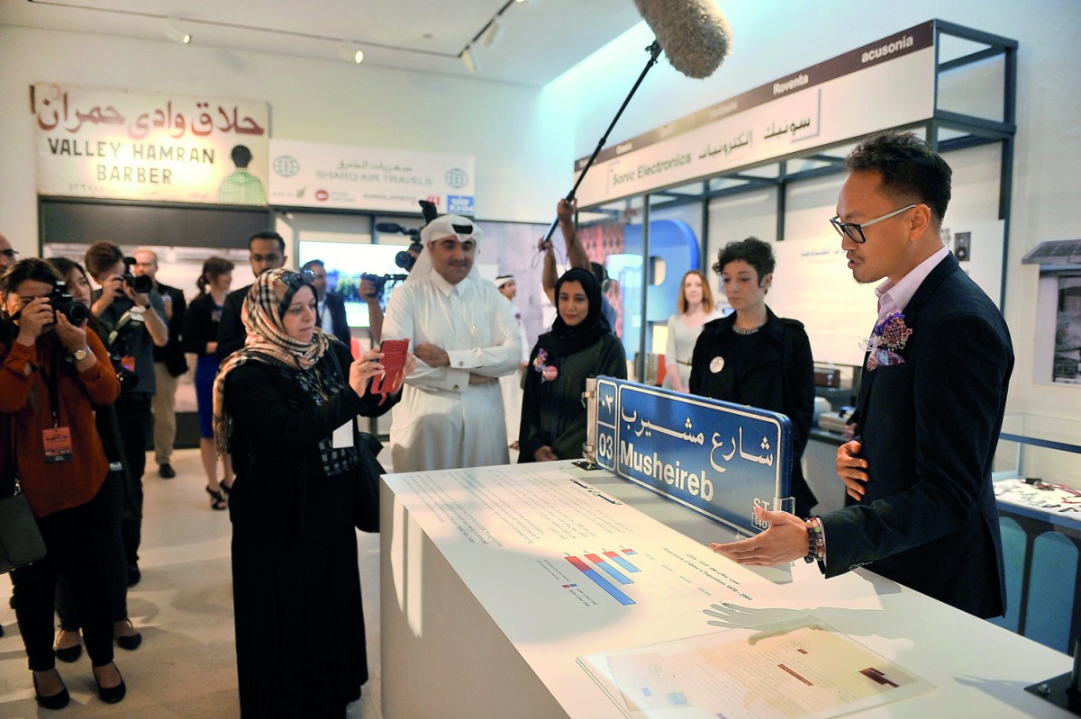 The 'Back to Msheireb: Shared Streets - Shared Stories’ exhibition which opened at Mohammed Bin Jassim House in Msheireb Museums yesterday. Pic: Baher Amin / The Peninsula

