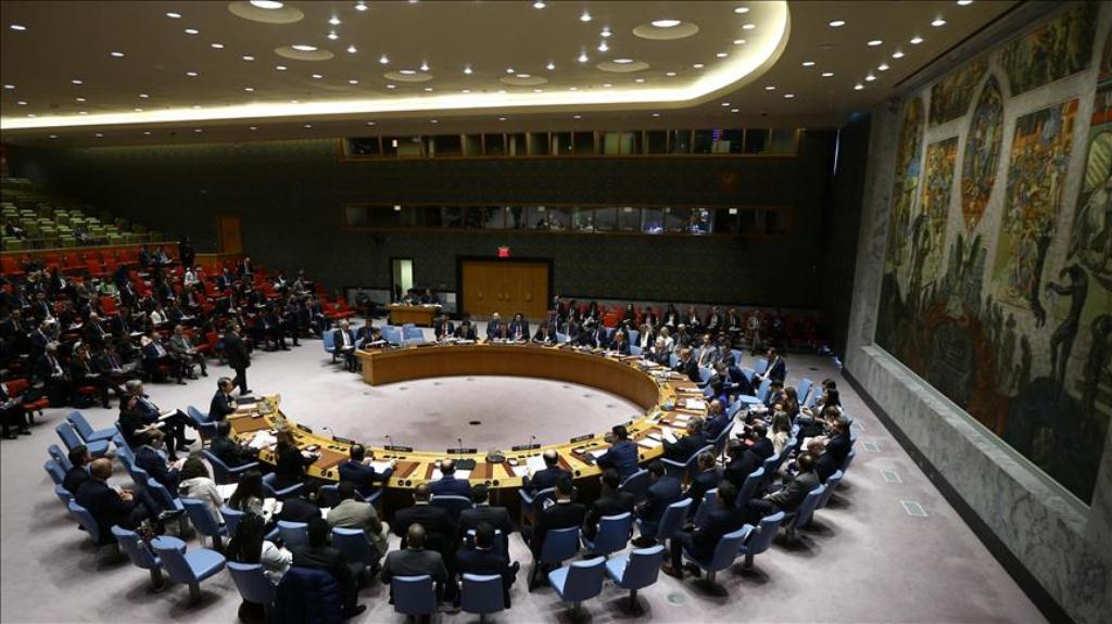 Members of the United Nations Security Council meet at U.N. headquarters, on April 5, 2017 in New York, United States. / AA.