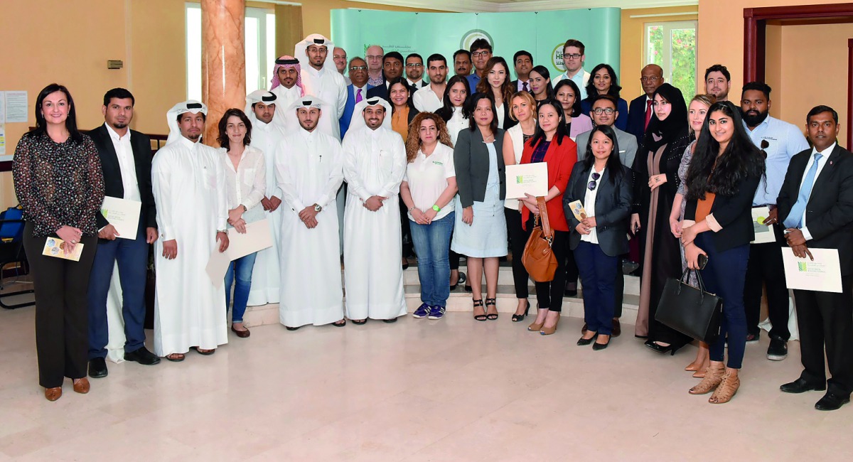 Representatives of companies and institutions that participated in this year’s 'No Paper Day Qatar' campaign were recognised at an appreciation event at Qatar Green Building Council (QGBC) Villa.