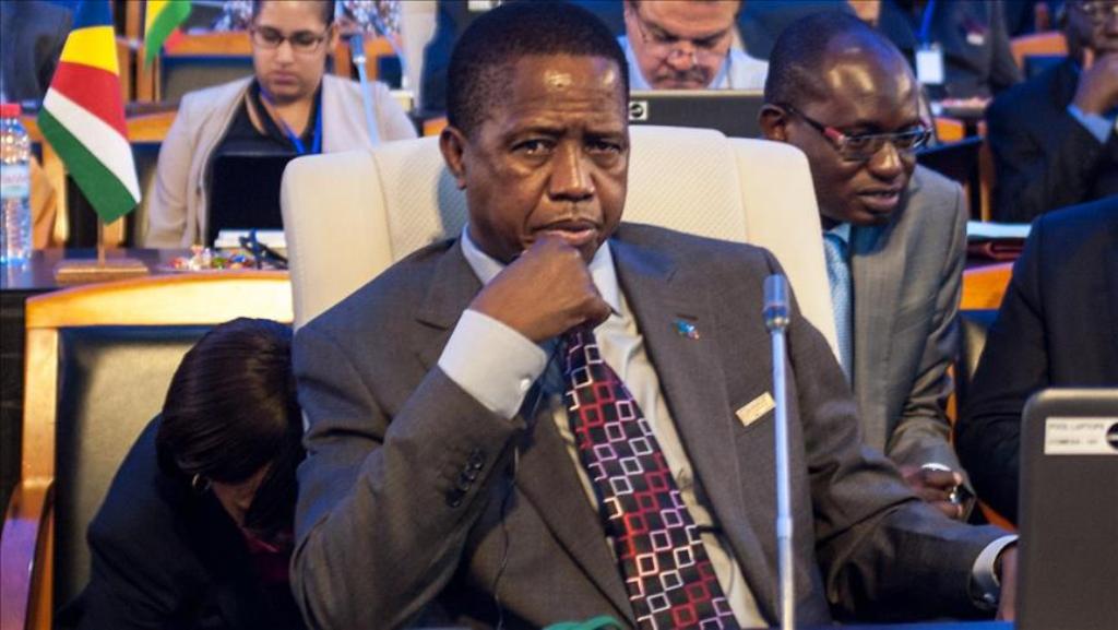 File Photo - Zambia's President Edgar Lungu.