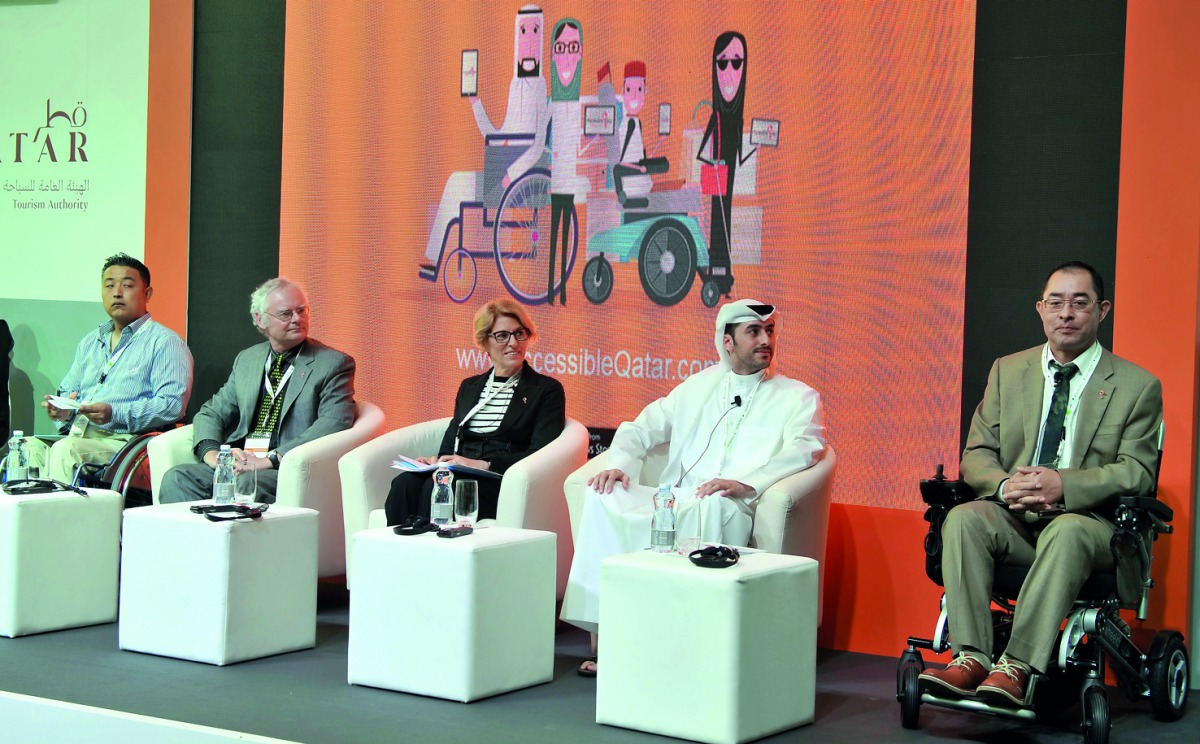 From Left: Kijima Hideto , Director, Japan Accessible Center, Japan; Bill Forester, Founder, TravAbility Travel, Australia; Isabella Menichini, Head of Tourism and Marketing, Milan Municipality, Italy; Abdulla G Ali, Senior Manager, Terminal Operations at
