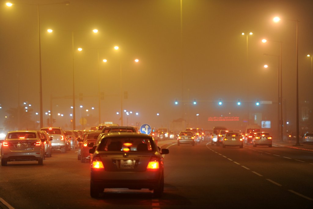 (File Photo) Bad Weather. D-Ring Road. December 15, 2016. Salim Matramkot © The Peninsula