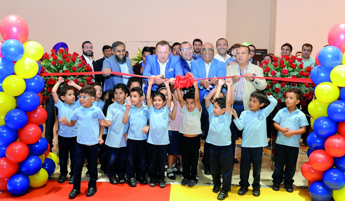 The COO of Landmark Leisure, Silvio Liedtke; and General Manager of Ezdan Mall, Malik Qaiser Awan, jointly inaugurating the sixth centre of Fun Ville entertainment at the Ezdan Mall in Al Wakrah yesterday. Pic: Salim Matramkot/The Peninsula