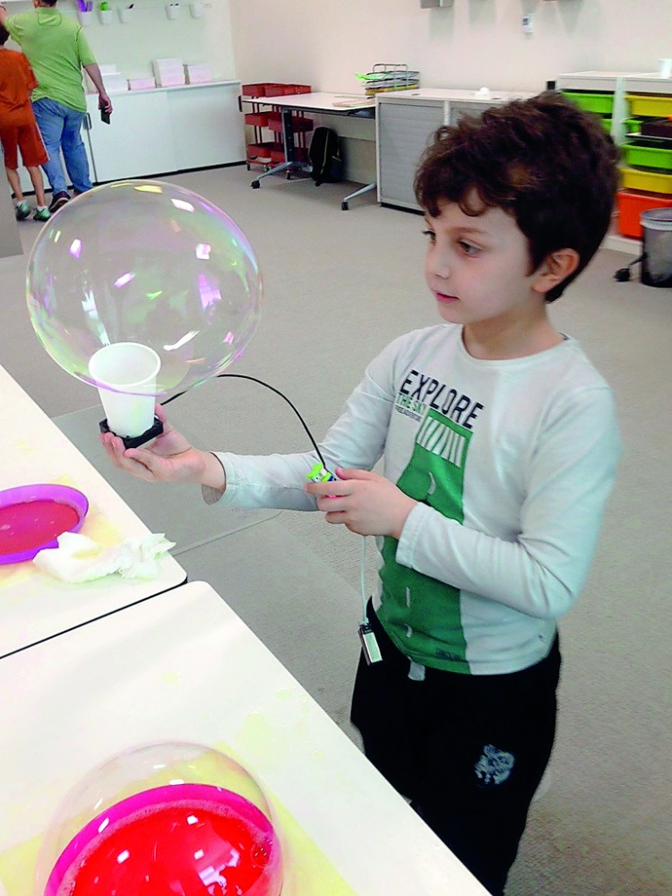 Children will also be taught to create a bubble machine.