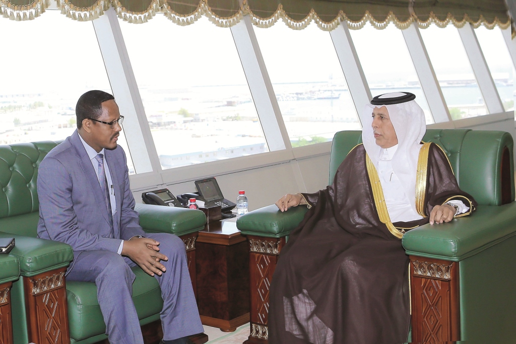 Deputy Prime Minister and Minister of State for Cabinet Affairs H E Ahmed bin Abdullah bin Zaid Al Mahmoud met Minister and Director of Government Communications Affairs in the Federal Democratic Republic of Ethiopia, Dr Negeri Lencho. They discussed bila