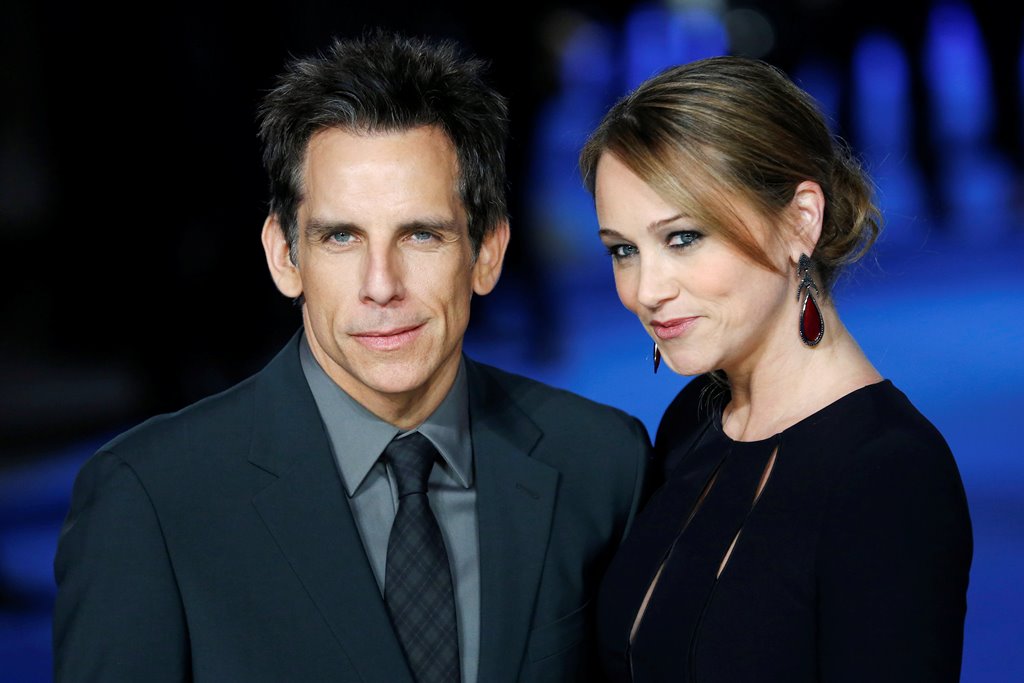 FILE PHOTO - Actor Ben Stiller and wife Christine Taylor arrive for the European premiere of 