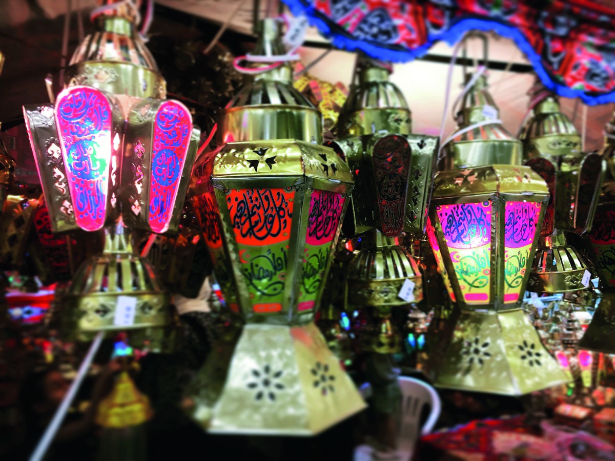 Colourful lanterns are a popular Ramadan gift.