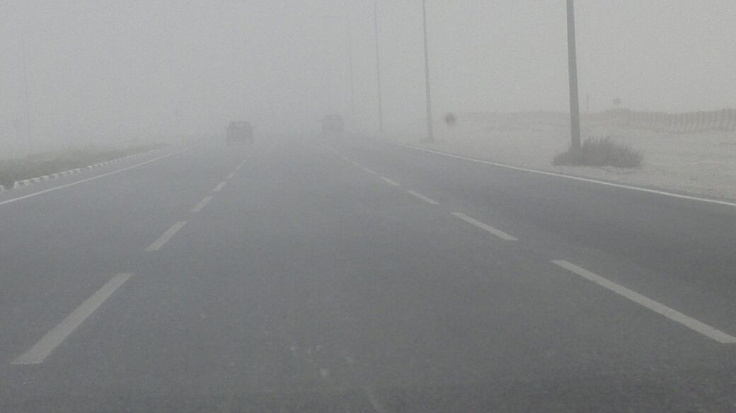 Peninsula reader shares an image of poor visibility in Wukair.