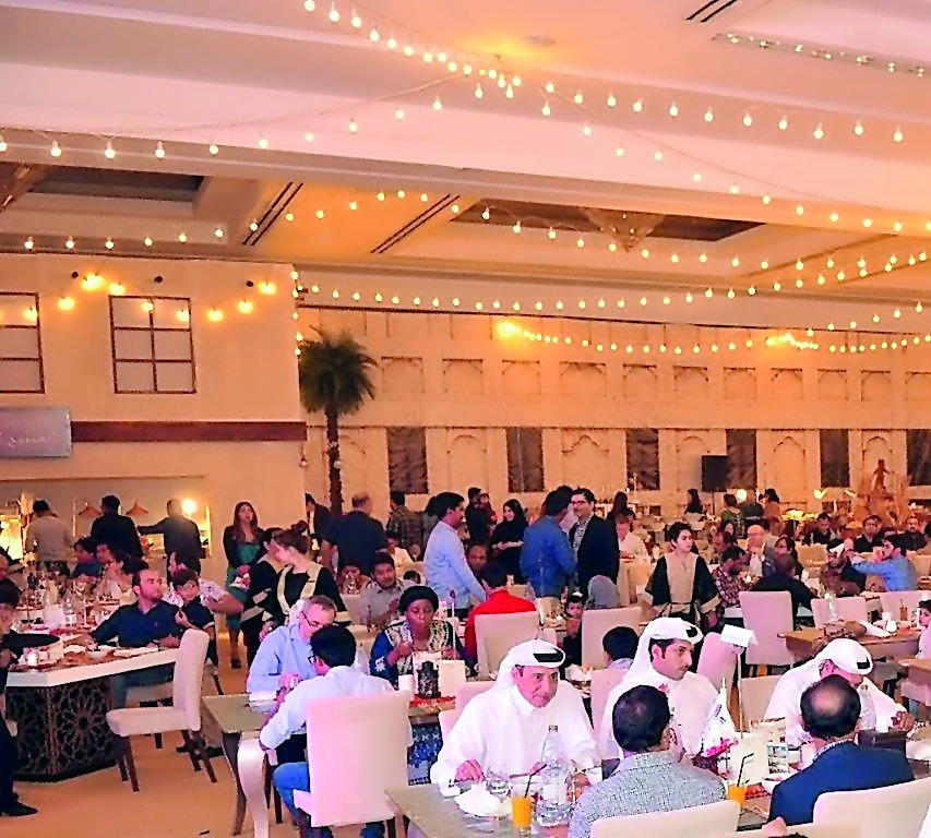 Ali Fadala, Senior Deputy Group President & CEO, QIC Group, at the company's corporate Suhoor