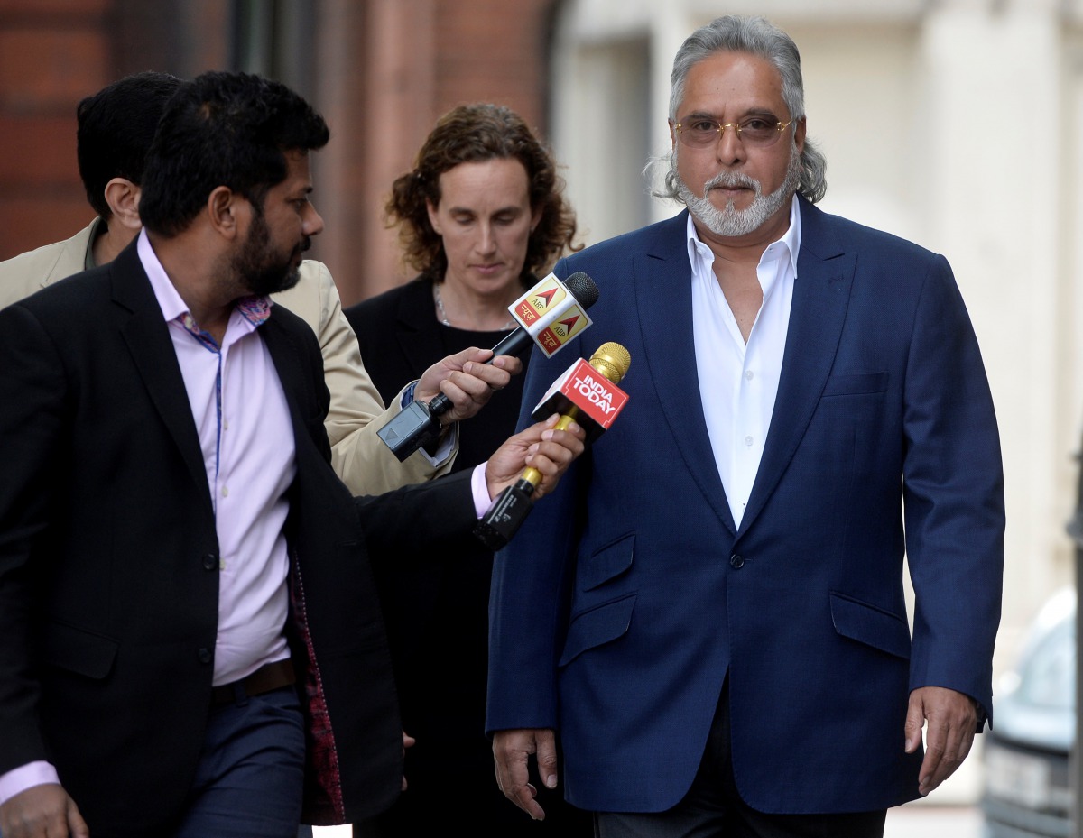 Former Indian Politician Vijay Mallya arrives for an extradition hearing at Westminster Magistrates Court in London, Britain, June 13, 2017. (REUTERS/Hannah McKay)