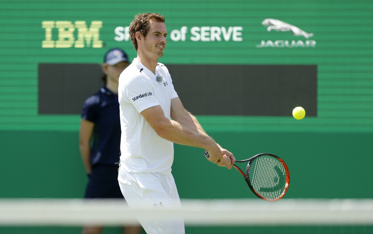Andy Murray attends a promotional launch for Jaguar in London. (Reuters / Matthew Childs Livepic)