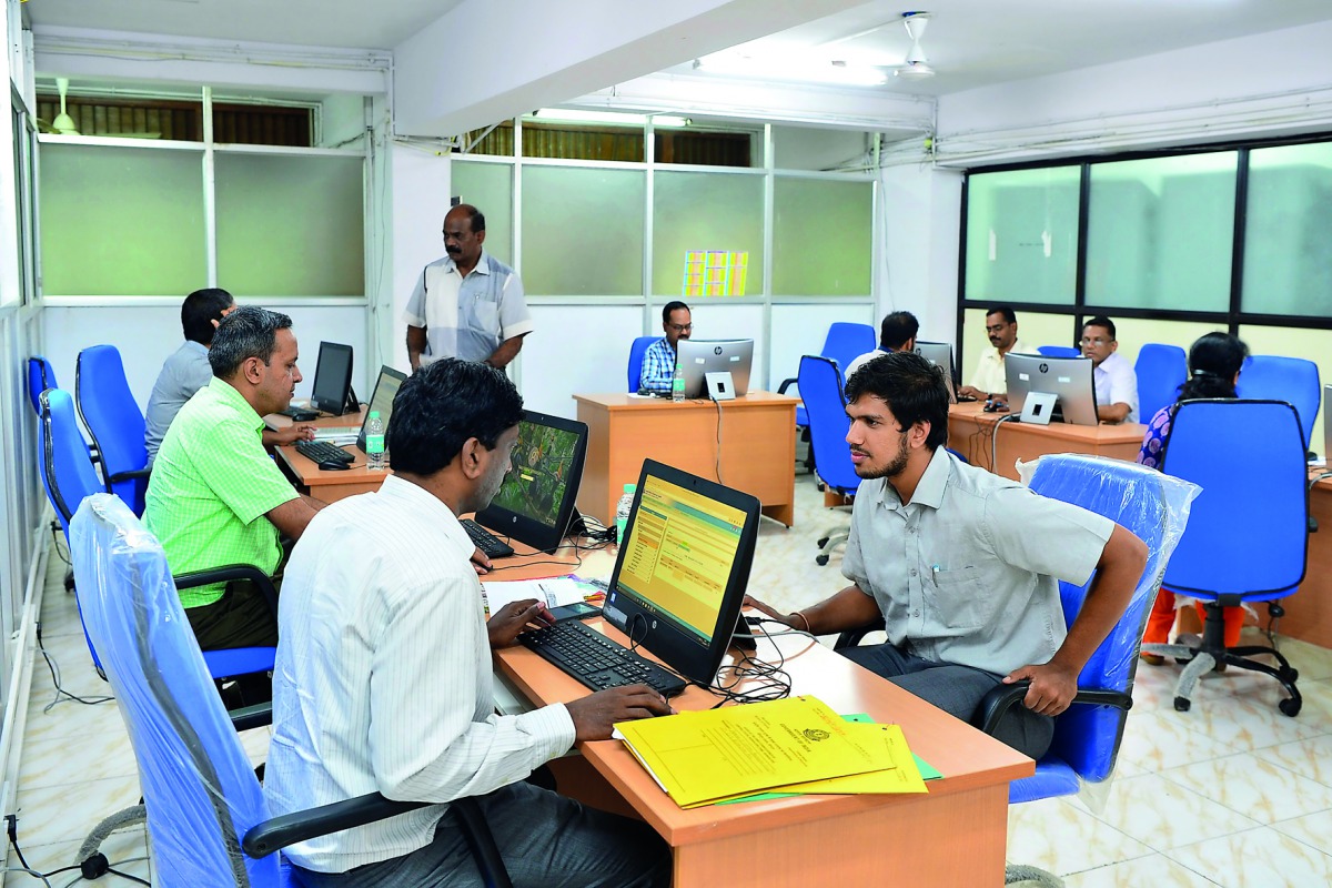 Tax officials prepare for the launch of the new goods and services tax (GST) regime in the Central Processing Cell (CPC) for GST, in Bengaluru, yesterday.
