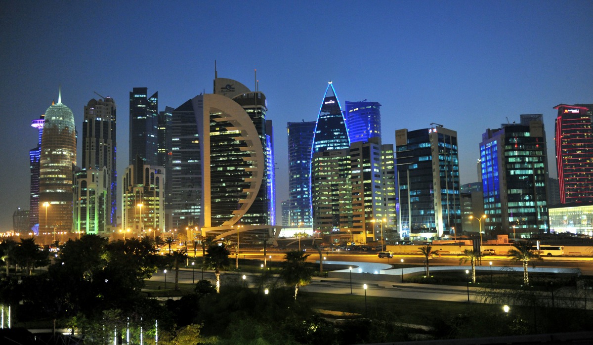 Doha skyline at night. (Photo: Kammutty V P )