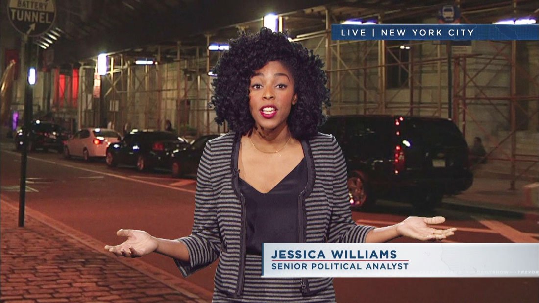 Jessica Williams feels great pride that she's part of movement toward greater diversity on screen, calling it something that makes her heart warm and sing. She said she remains mindful of the actresses who paved the way. (Photo courtesy: @MattLeeCNN / Twi