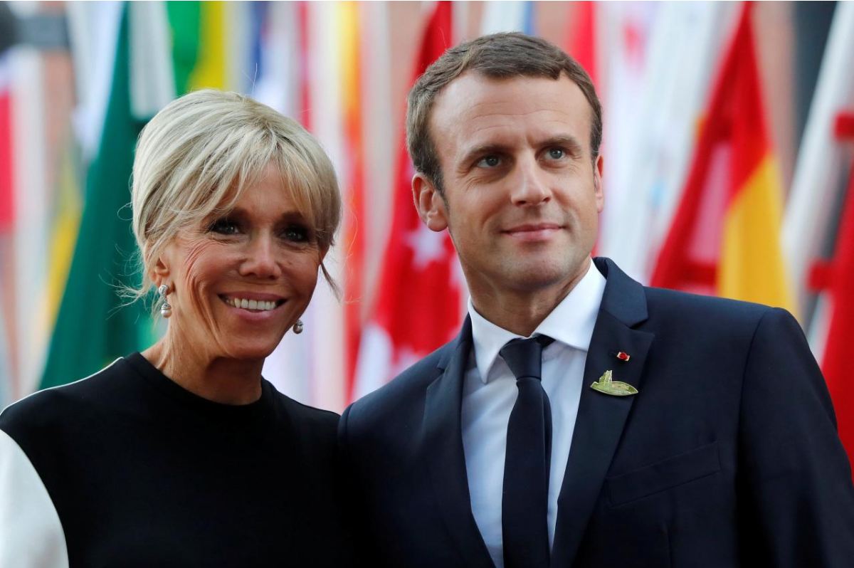 French President Emmanuel Macron and hiw wife Brigitte Macron are seen July 7, 2017 at the G20 summit in Hamburg, Germany. (File Photo / Reuters)