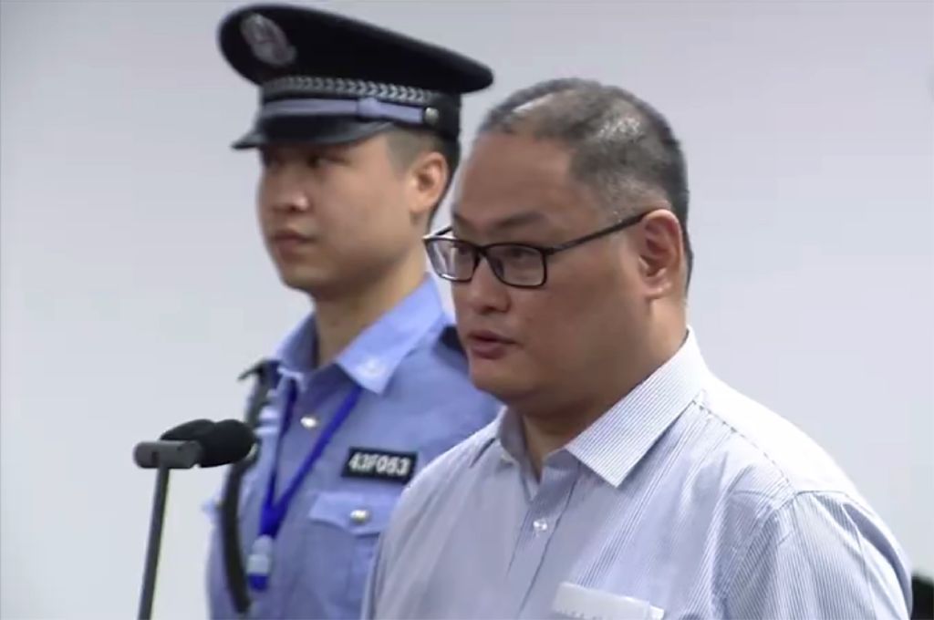 Taiwanese activist Lee Ming-cheh, an NGO worker who was arrested during a trip to the Chinese mainland in March, appeared at court in Hunan province's Yueyang city (AFP Photo/Handout).