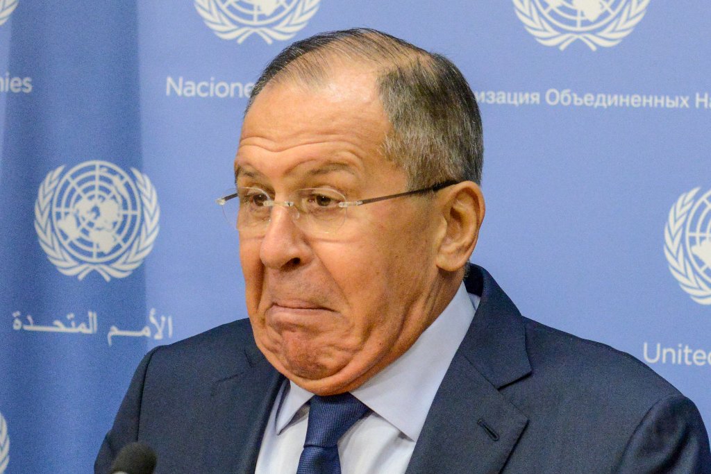 Russia's Foreign Minister Sergey Lavrov delivers remarks at a news conference at the 72nd United Nations General Assembly at U.N. headquarters in New York City, U.S. September 22, 2017. REUTERS/Stephanie Keith 
