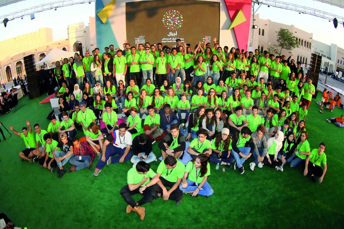 Members of the ‘Hilal’ jury pose for photograph ahead of the Ajyal Youth Film Festival on November 29, 2016 in Doha. Pic: Tim P Whitby 