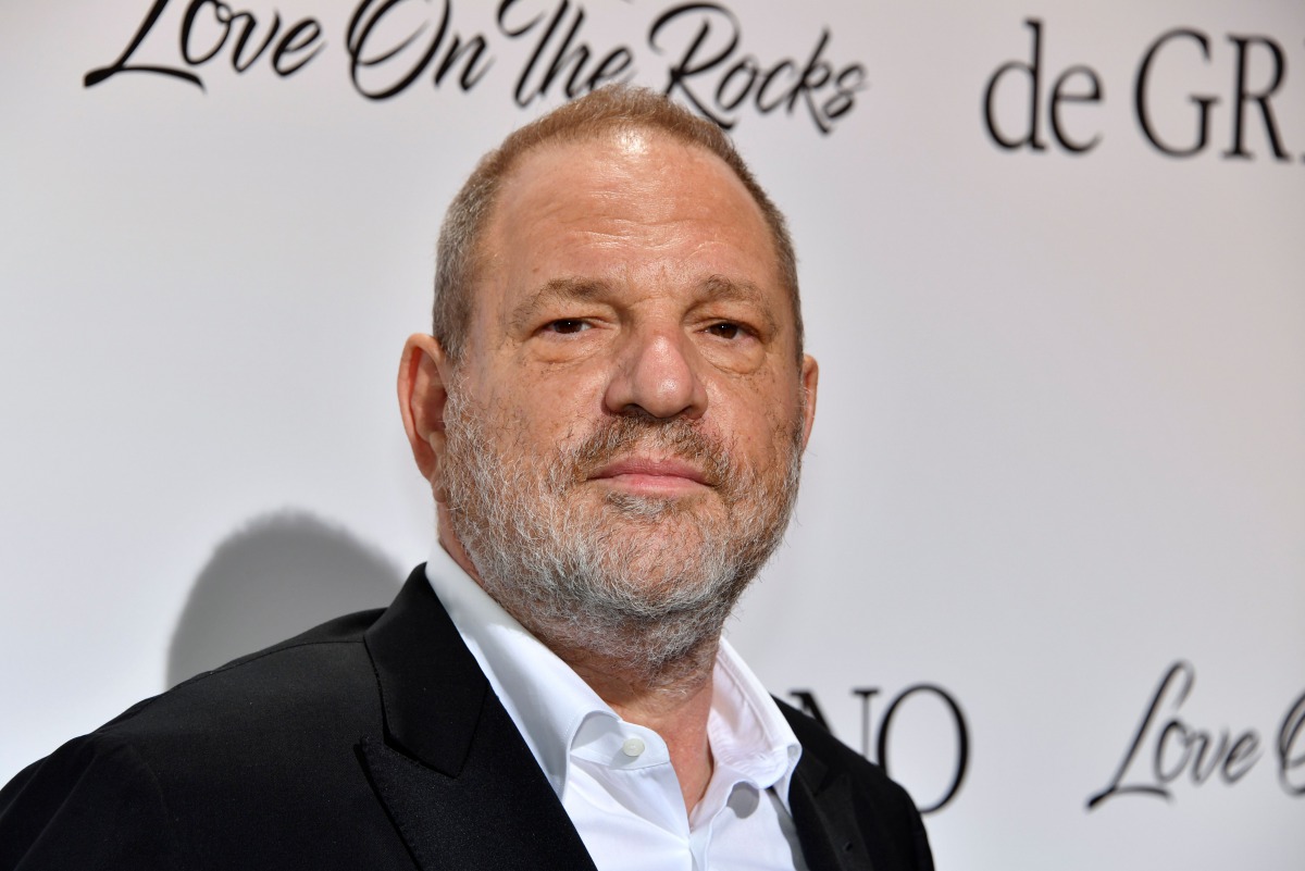 US film producer Harvey Weinstein posing during a photocall as he arrived to attend the De Grisogono Party on the sidelines of the 70th Cannes Film Festival, at the Cap-Eden-Roc hotel in Antibes, near Cannes, southeastern France on May 23, 2017.  AFP / Ya