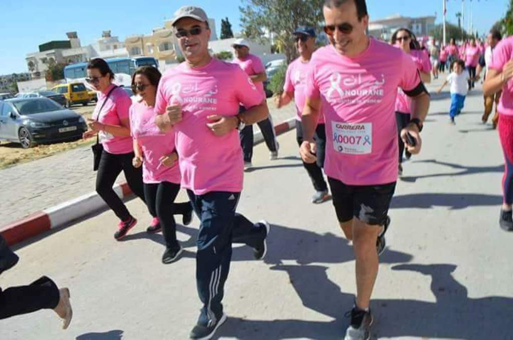 last photo of Health Minister Slim Chaker during the charity marathon 