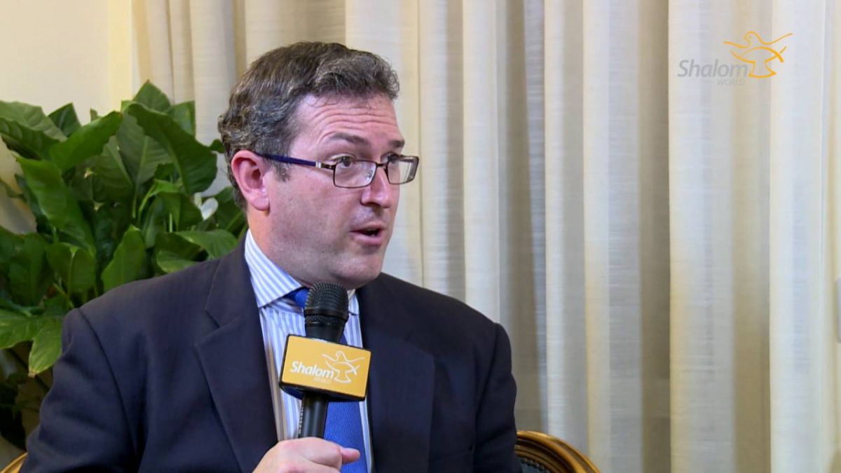 Benedict Rogers (Photo courtesy: ShalomWorldTV / YouTube) 