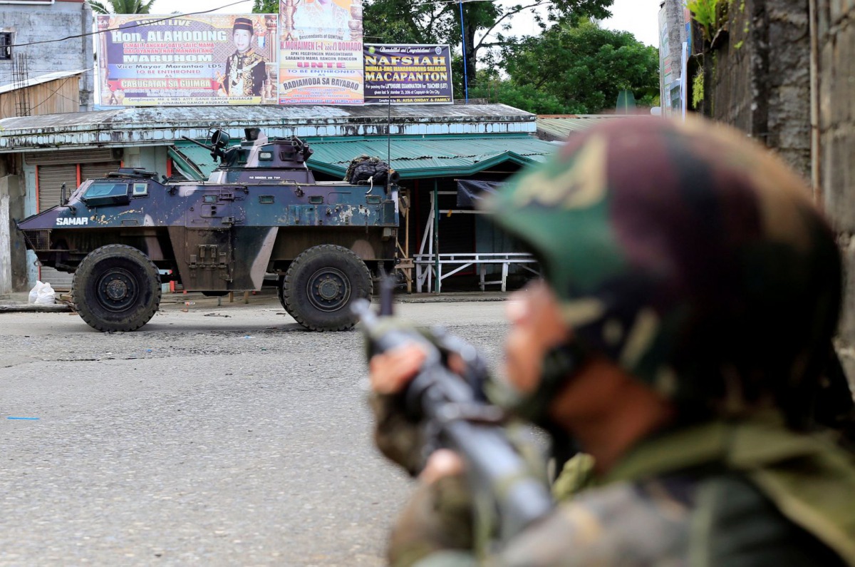 File photo of Philippine troops in Marawi. Reuters 