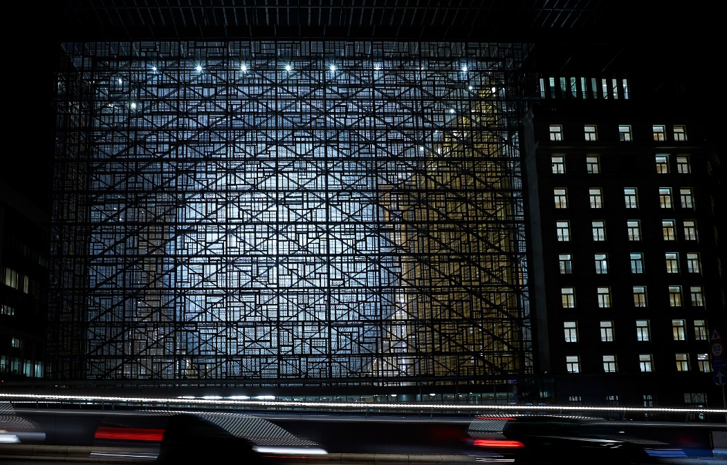 The Europa Building, also known as “The Egg” and opened only in January amid controversy over its cost, was evacuated for the second time in under a week after catering staff were again taken ill due to fumes suspected to be leaking from the drains.