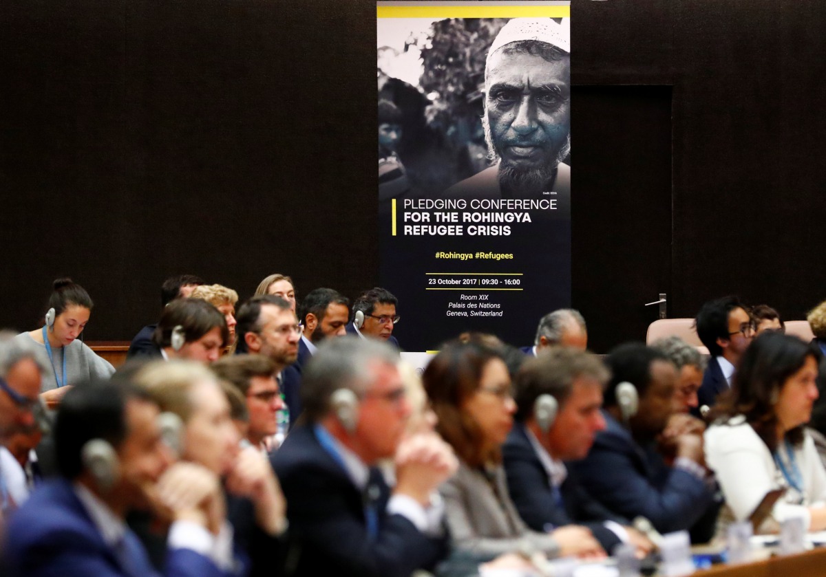 Overview of the Pledging Conference for Rohingya Refugee Crisis in Bangladesh at the United Nations in Geneva, Switzerland October 23, 2017. Reuters/Denis Balibouse