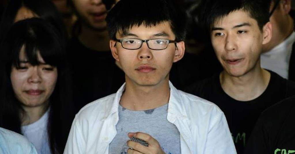 Joshua Wong was sentenced to six months in jail in August. (Photo: AFP/Anthony Wallace).