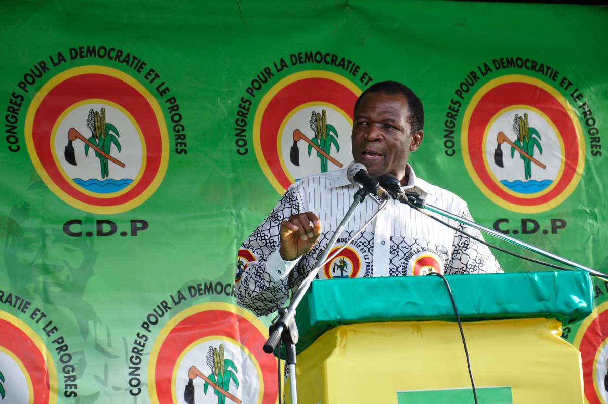Francois Compaore speaking in Komsilga during the a campaign launch on November 17, 2012 (AFP / Ahmed Ouoba) 