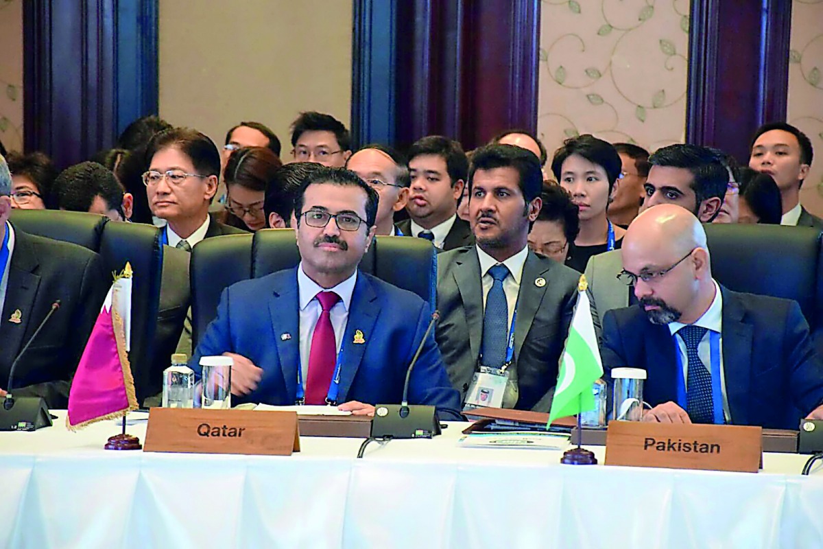 Minister of Energy and Industry H E Dr Mohammed bin Saleh Al Sada at the 7th Asian Ministerial Energy Roundtable in Bangkok