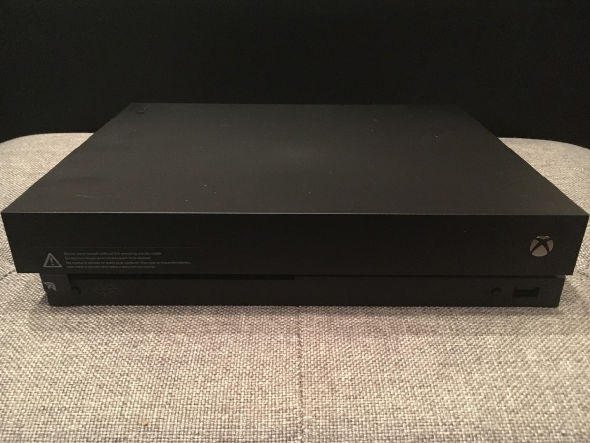 The Xbox One X packs a ton of gaming power into a more compact frame. (Washington Post photo by Hayley Tsukayama)