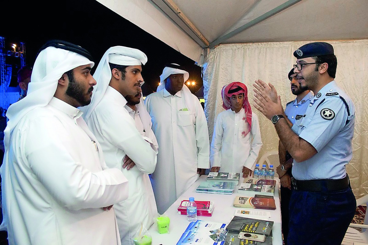 Officials during the celebrations to mark Qatari Human Rights Day. 