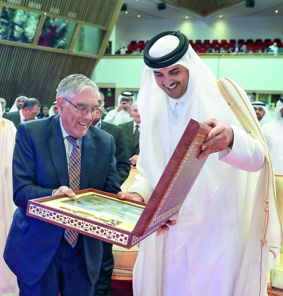 Emir H H Sheikh Tamim bin Hamad Al Thani patronised the opening of Qatar Law Forum 2017 at Doha Sheraton Hotel yesterday. The opening was attended by Prime Minister and Interior Minister H E Sheikh Abdullah bin Nasser bin Khalifa Al Thani, and a number of