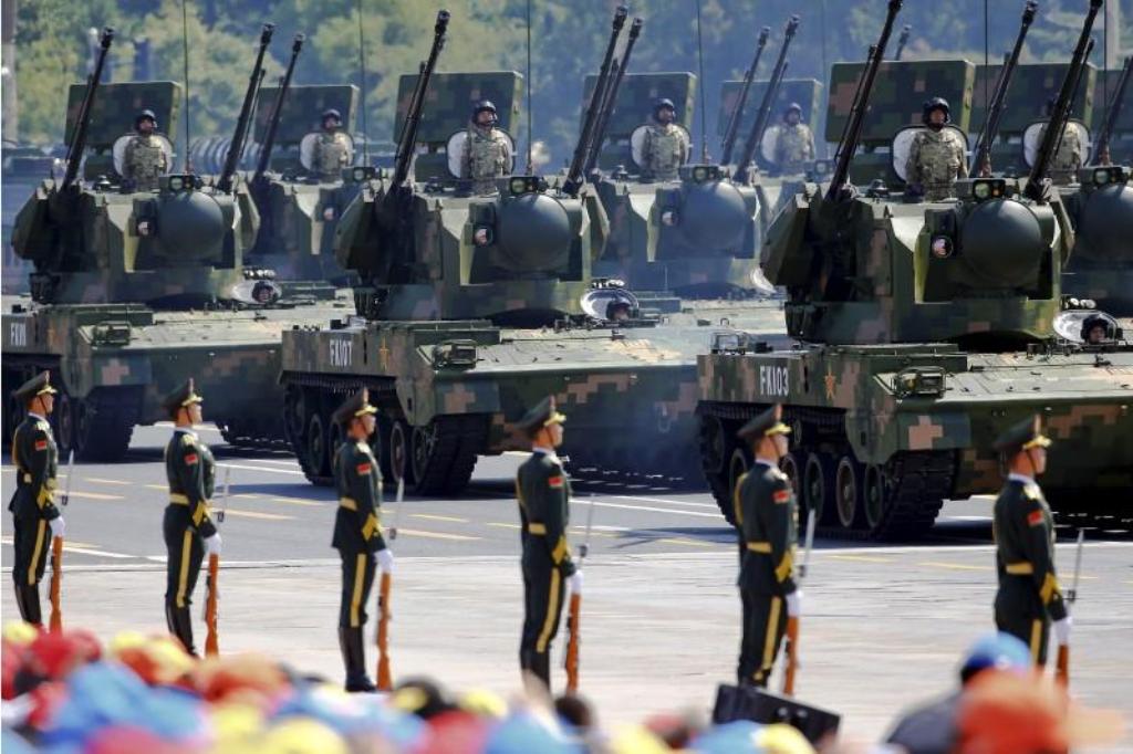 A file photo of the China's military. Reuters.