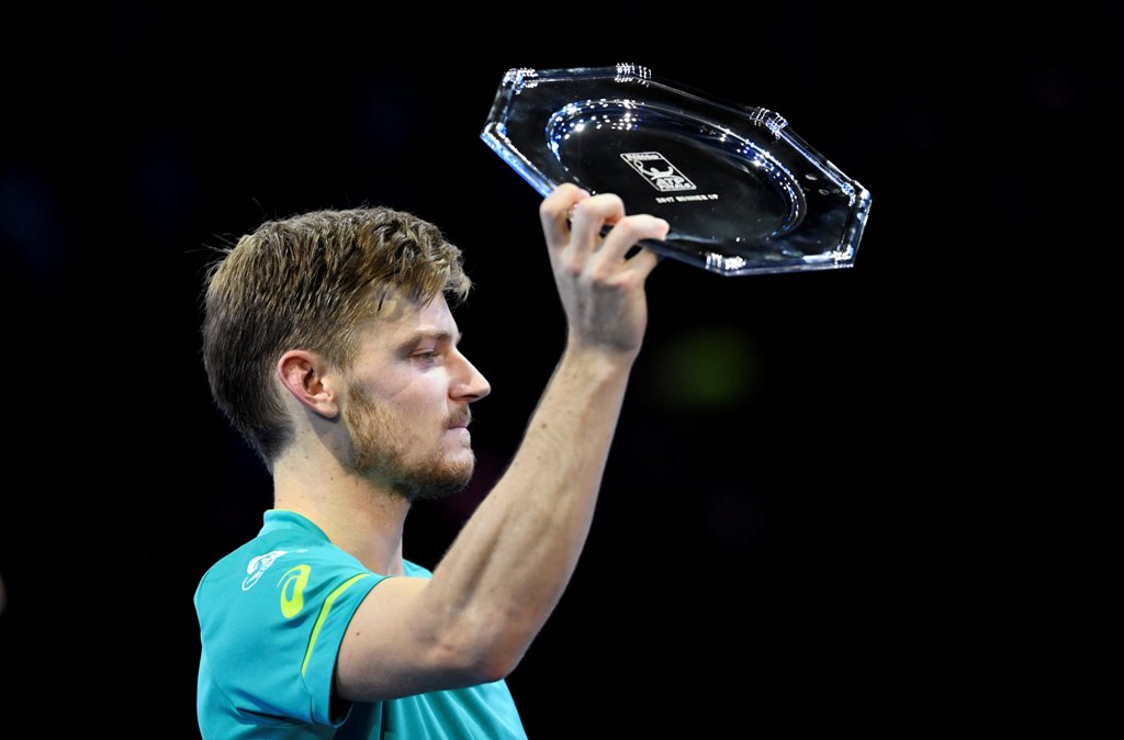 Belgium's David Goffin reacts after losing the final against Bulgaria's Grigor Dimitrov Action Images via Reuters/Tony O'Brien
