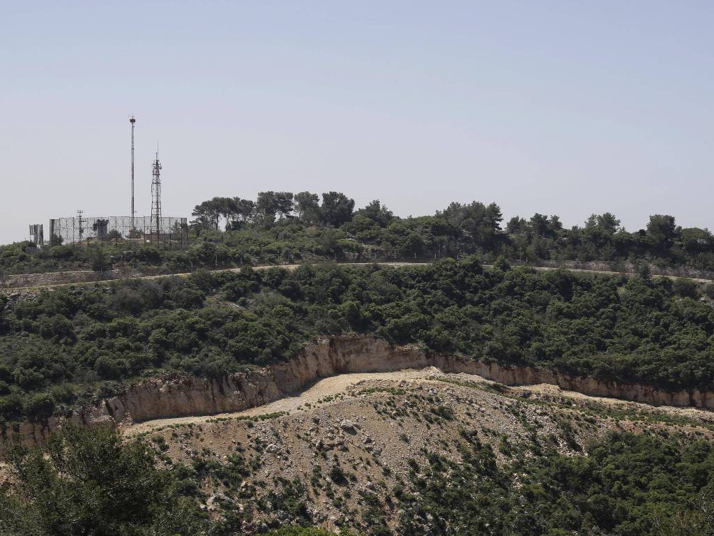 A file photo of the Israeli-Lebanese border seen from the Lebanese side. Getty Images/AFP